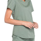 Women's 3-Pocket V-Neck Top - WW665 - Olive
