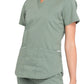 Women's 3-Pocket V-Neck Top - WW665 - Olive