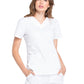 Women's 3-Pocket V-Neck Top - WW665 - White