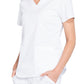 Women's 3-Pocket V-Neck Top - WW665 - White