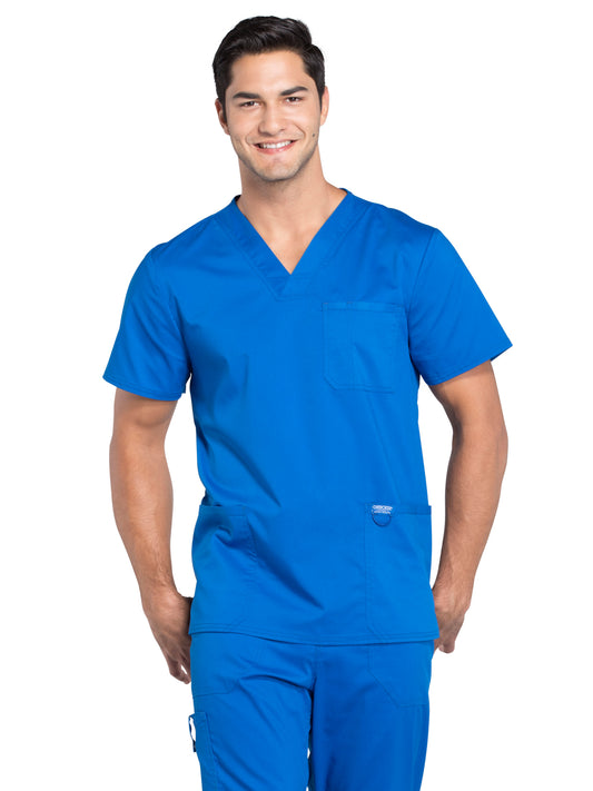 Men's 3-Pocket V-Neck Top - WW670 - Royal