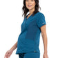 Women's 2-Pocket Maternity Mock Wrap Top - WW688 - Caribbean Blue