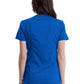 Women's 2-Pocket Maternity Mock Wrap Top - WW688 - Royal