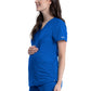 Women's 2-Pocket Maternity Mock Wrap Top - WW688 - Royal