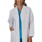 Women's Three-Pocket 35" Fashion Lab Coat - 444 - White