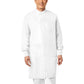 Unisex Three-Pocket Snap-Collar Protective Lab Coat - 6418 - White