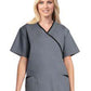 Women's Crossover Tunic Top - 7147 - Pewter w/ Black