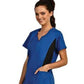 Women's Notch Neck Shirt - 7180 - Royal w/Black