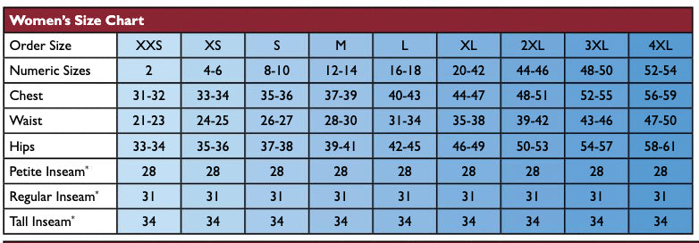 SIZECHART