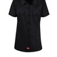 Women's Short-Sleeve Traditional Shirt - FS57 - Black