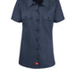 Women's Short-Sleeve Traditional Shirt - FS57 - Dark Navy