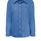 Women's Long-Sleeve Stretch Oxford Shirt - L254 - French Blue