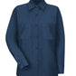 Women's Long Sleeve Industrial Work Shirt - SP13 - Navy
