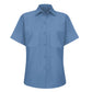 Women's Short Sleeve Industrial Work Shirt - SP23 - Petrol Blue