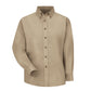 Women's Long Sleeve Button Down Dress Shirt - SP91 - Khaki