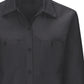 Women's Long Sleeve Work Shirt with Mimix - SX11 - Black
