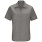 Women's Short Sleeve Mimix Work Shirt - SX21 - Grey
