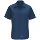Women's Short Sleeve Mimix Work Shirt - SX21 - Navy