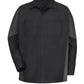 Men's Long Sleeve Two-Tone Crew Shirt - SY10 - Black/Charcoal