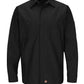 Men's Long Sleeve Two-Tone Crew Shirt - SY10 - Black
