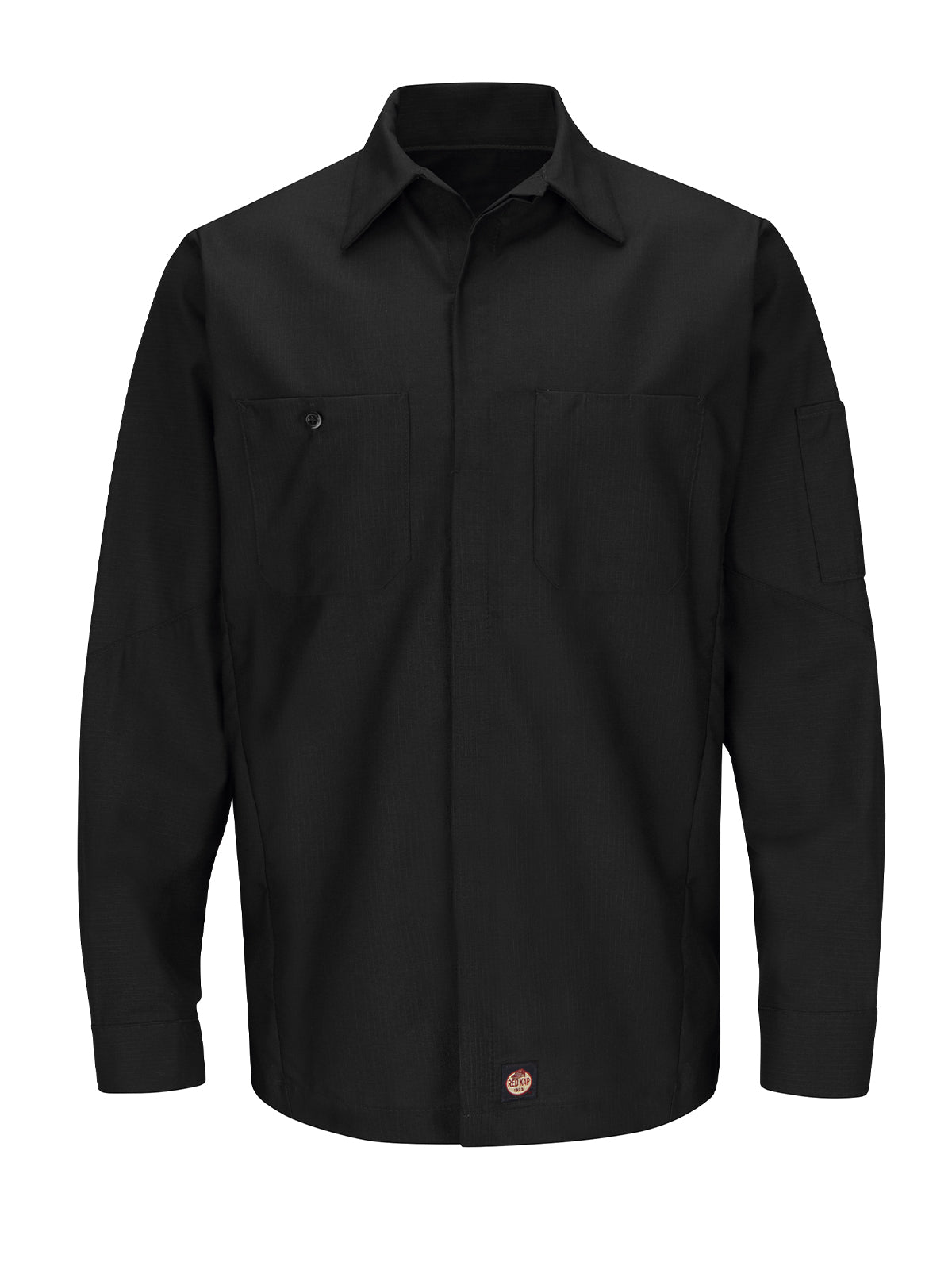 Men's Long Sleeve Two-Tone Crew Shirt - SY10 - Black