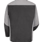 Men's Long Sleeve Two-Tone Crew Shirt - SY10 - Charcoal/Grey