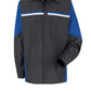 Men's Long Sleeve Two-Tone Crew Shirt - SY10 - Charcoal/Royal Blue