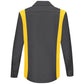 Women's Long Sleeve Performance Plus Shop Shirt - SY31 - Charcoal / Yellow