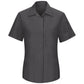 Women's Short Sleeve Performance Plus Shop Shirt - SY41 - Charcoal / Yellow