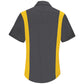 Women's Short Sleeve Performance Plus Shop Shirt - SY41 - Charcoal / Yellow