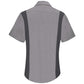 Women's Short Sleeve Performance Plus Shop Shirt - SY41 - Light Grey/Charcoal Mesh