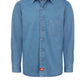 Men's Denim Long-Sleeve Work Shirt - WL30 - Stonewashed