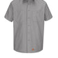 Men's Canvas Short-Sleeve Work Shirt - WS20 - Silver