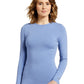 Women's Crew-Neck Long Sleeve Underscrub Tee - 205 - Ceil Blue