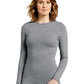 Women's Crew-Neck Long Sleeve Underscrub Tee - 205 - Grey