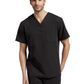 Men's 2-Pocket Tuckable V-Neck Top - 2206 - Black