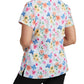 Women's 3-Pocket V-Neck Printed Top - 618 - Garden Tea