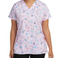 Women's 3-Pocket V-Neck Printed Top - 618 - On the Go