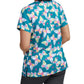 Women's 3-Pocket V-Neck Printed Top - 618 - Painted Butterflies