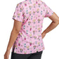 Women's 3-Pocket V-Neck Printed Top - 618 - Pupaccino Brunch WC