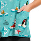 Women's 3-Pocket V-Neck Printed Top - 618 - Polar Plunge