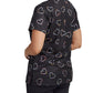 Women's 3-Pocket V-Neck Printed Top - 618 - Tie-Dye Hearts