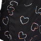 Women's 3-Pocket V-Neck Printed Top - 618 - Tie-Dye Hearts
