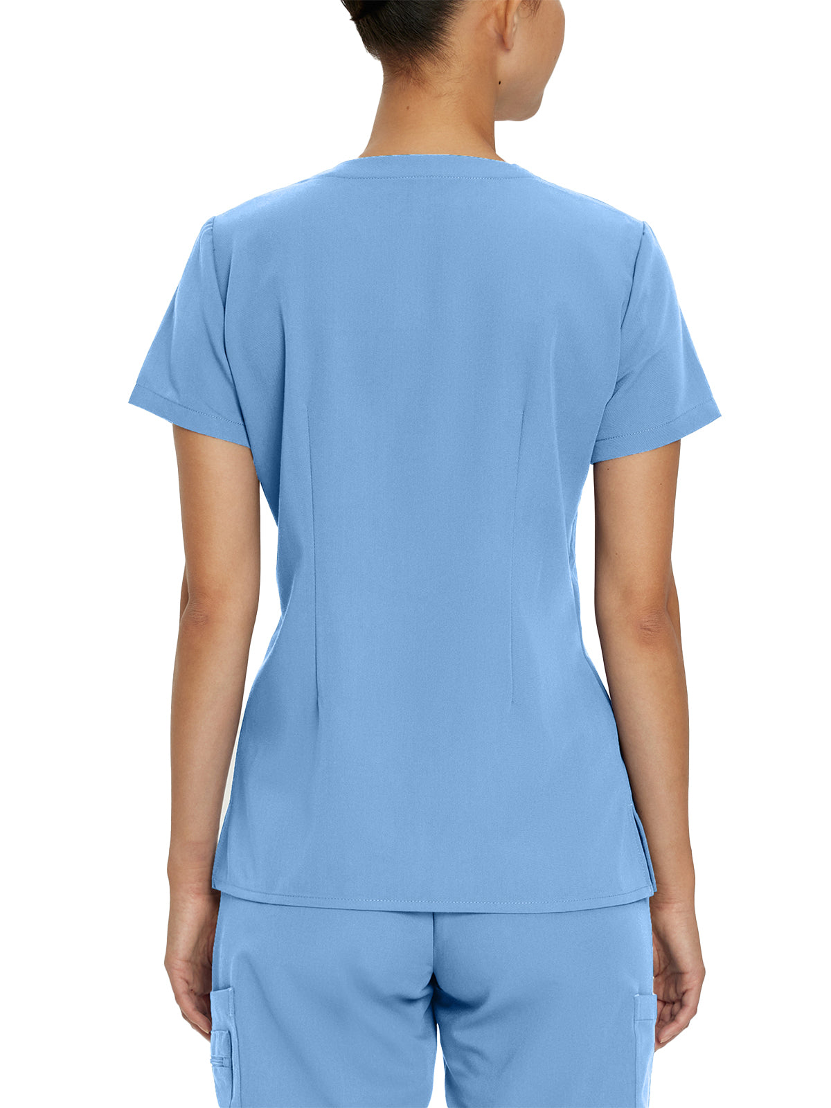 Women's 1-Pocket Tuckable V-Neck Top - 794 - Ceil Blue