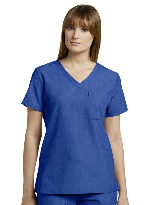 Women's 1-Pocket Tuckable V-Neck Top - 794 - Royal