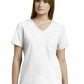 Women's 1-Pocket Tuckable V-Neck Top - 794 - White