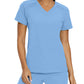 Women's 4-Pocket V-Neck Top - 950 - Ceil Blue