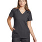 Women's 4-Pocket V-Neck Top - 950 - Dark Pewter