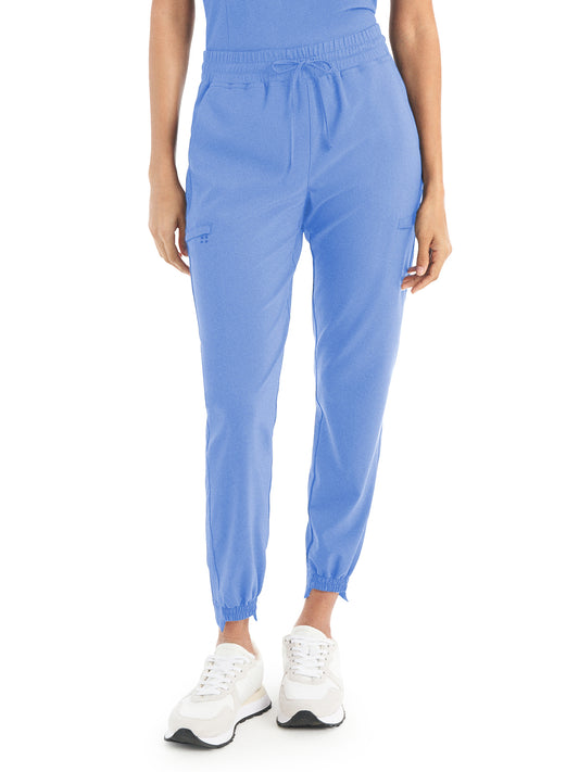 Women's 6-Pocket Hi-Low Leg Cuffs Jogger Pant - WB415 - Ceileste