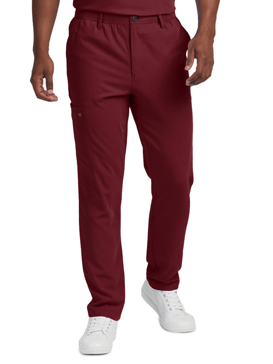 Men's 7-Pocket Tapered Leg Cargo Pant - WB418 - Wine